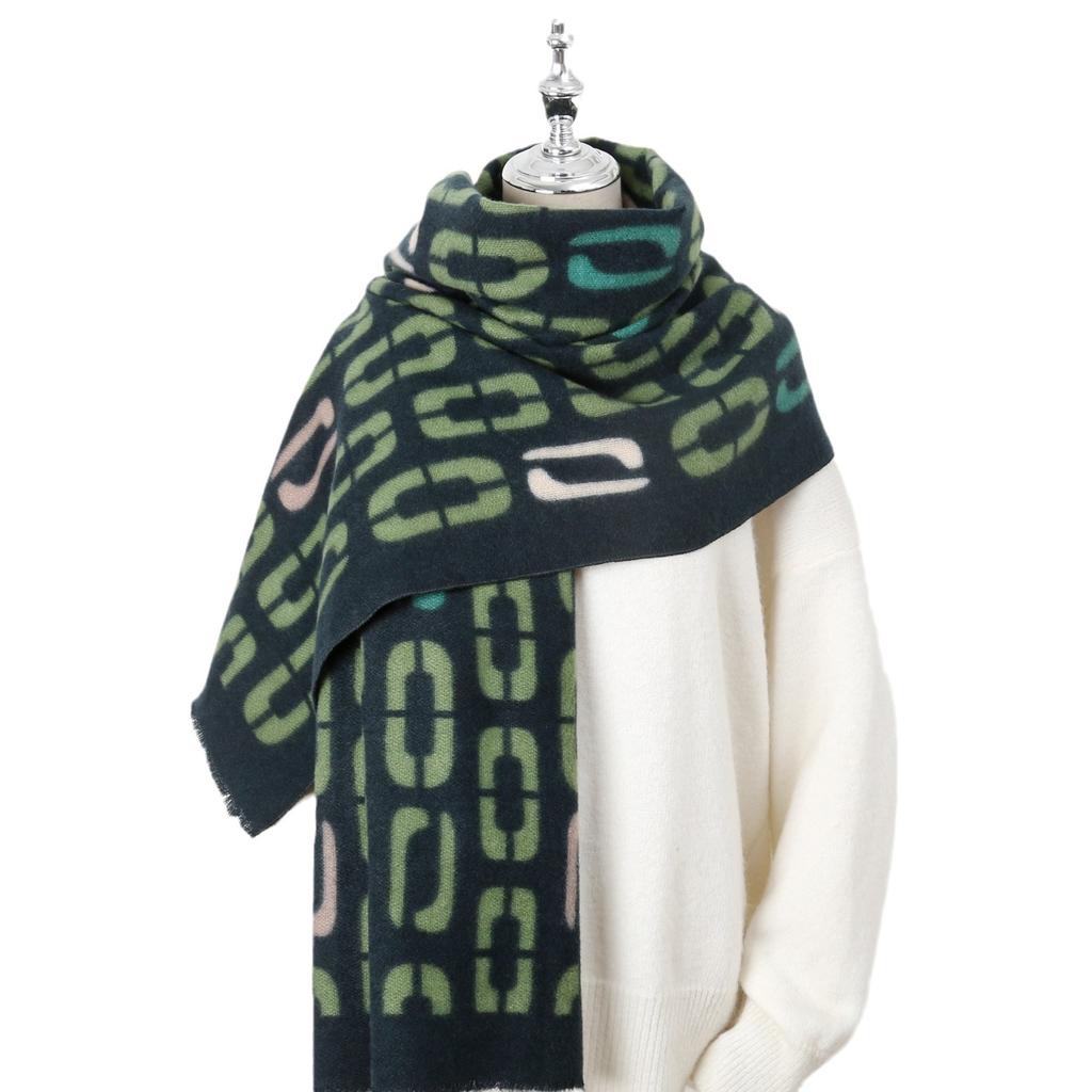 2024 Toamna/Iarna Nou Imprimat Cașmir Ca Eșarfă Lungă Eșarfă Femei Călduț șal Îngroșat cu catifea