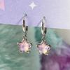 Shining Colorful Moonlight Stone Star Gothic Cute Dream Fairy Pendant Earrings for Egirl Y2K EMO 2000s Harajuku Vintage