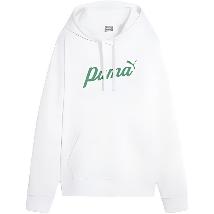 

Puma Ess+ Script Casual Comfortable Letter Pullover Hoodie Long Sleeve Sweatshirt Women sweatshirt White 679348-02 M