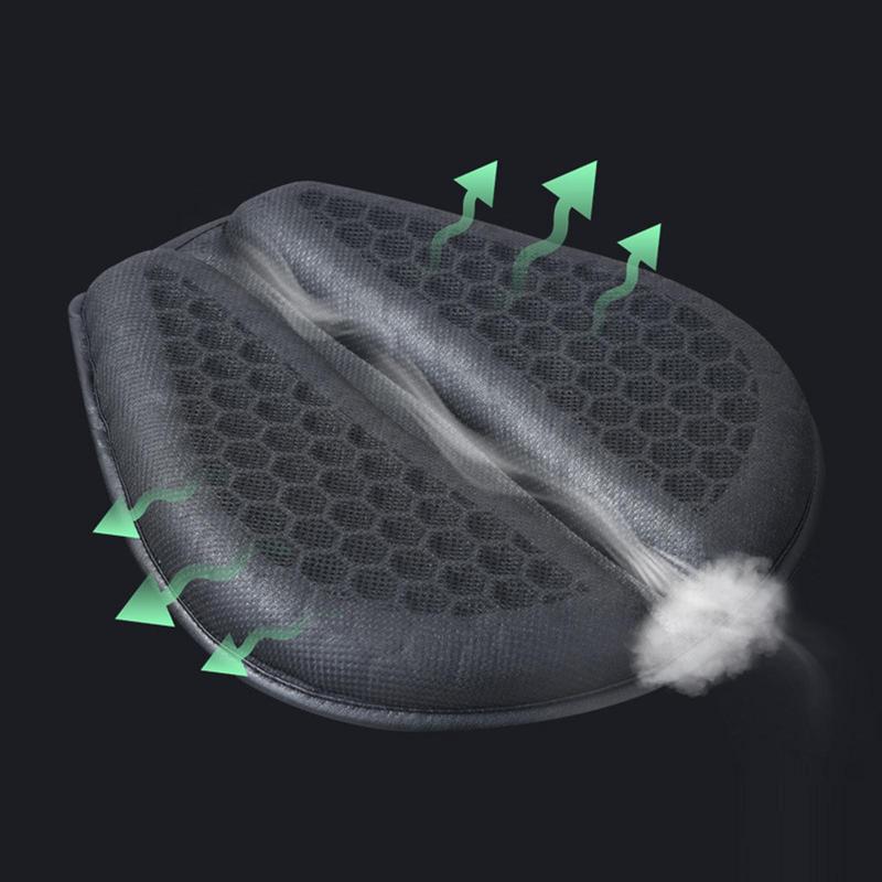 Air Mat Cooling Down Motorcycle Seat Cushion Cover Hollow Design for Riders Long Distance Use