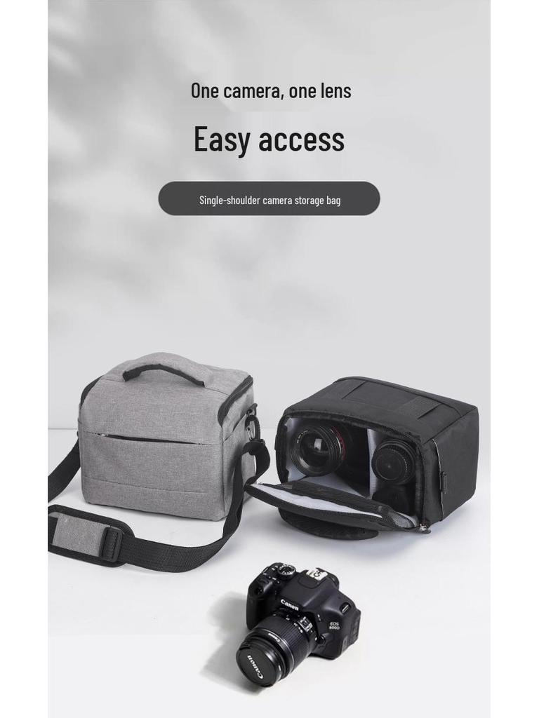 Profesjonalna torba na aparat DSLR dla Canon, Nikon, Sony - Jednoramienna Unisex dla lustrzanek i bezlusterkowców