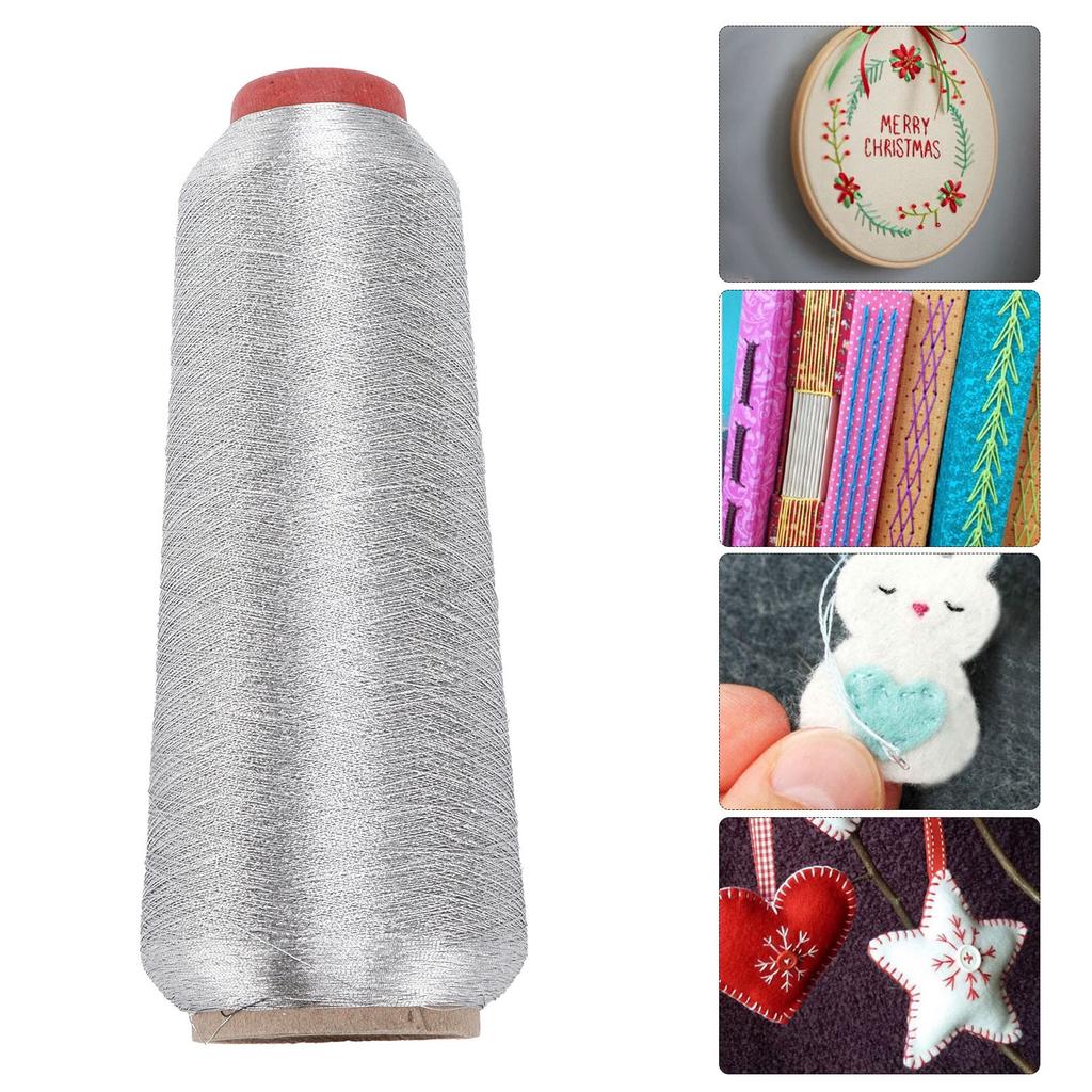 Sewing Thread HardWearing Household Polyester Yarns for   Embroidery Machine Project(Gold )