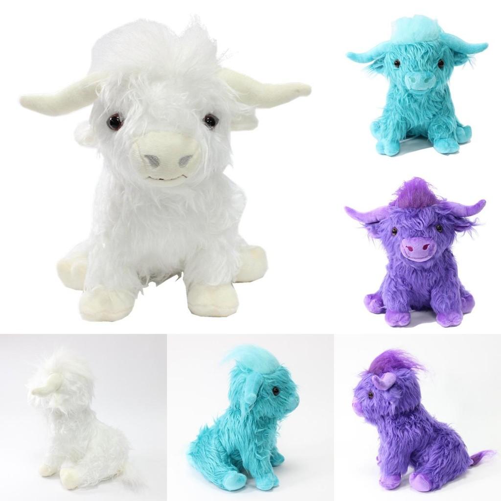 Adorable Highland Cow Plush Toy Realistic Highland Cattle Stuffed Animal In Various Colors