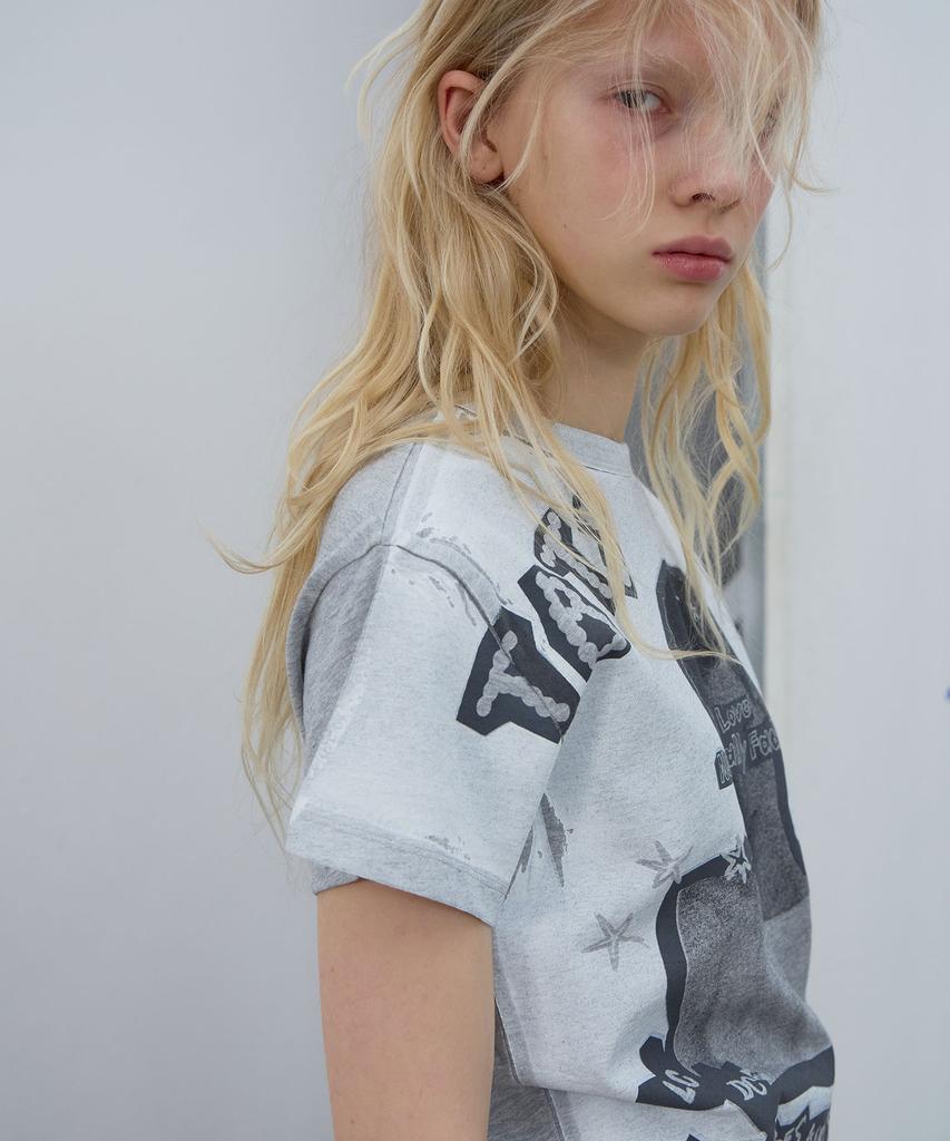 LCDC™ Printed T-Shirt (Melange Grey)