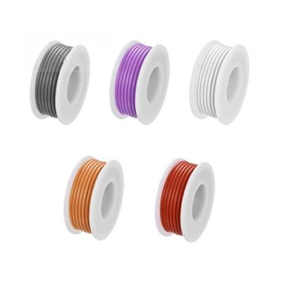 50M 30AWG DIY Electrical Wire 5 Colors Mix Package Tinned Copper Multipurpose Anti-abrasion Cable Home Improvement Supplies