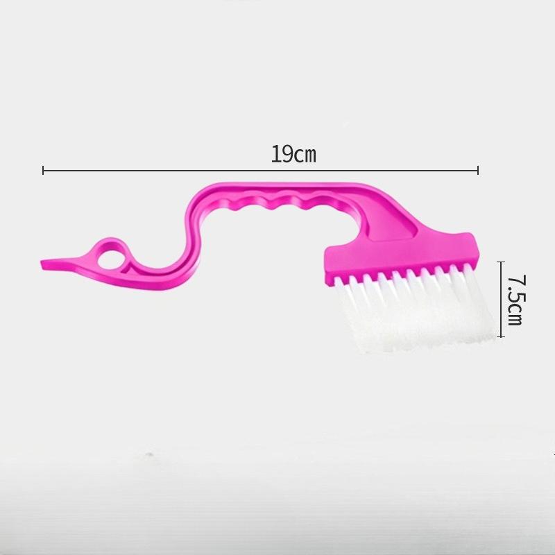1Pcs Household Kitchen Bathroom Cleaning with Scraper Integrated Window Slot Cleaning Brush Air Conditioning Louver Brush Keyboard Brush