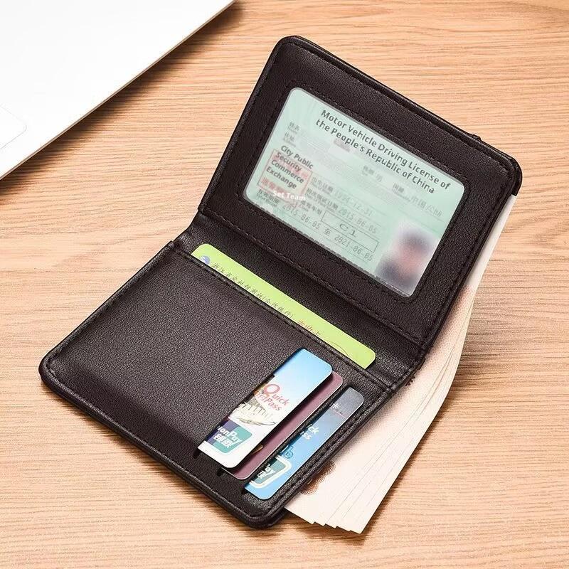 1Pc New Super Slim Soft Wallet Pu Leather Mini Credit Card Wallet Purse Card Holders Men Wallet Thin Small Short Skin Wallets