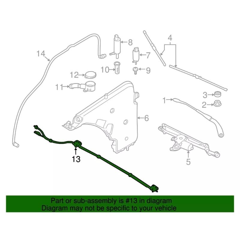 Replace 61667367464 Front Windshield Washer Nozzle Jet Wiper Washer Jet for F82 F83 Automotive Accessories