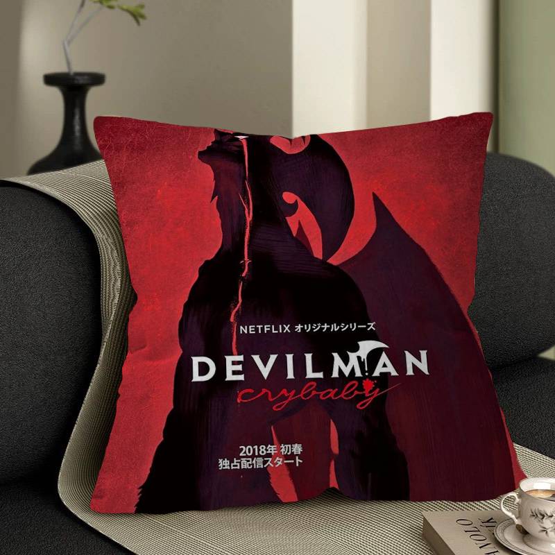 

Devilman Cartoon Crybaby Офисная подушка-подушка Наволочка Чехол для автомобильной подушки 45X45СМ Наволочка для поясничной подушки Наволочка для диванной подушки 12x12Inch