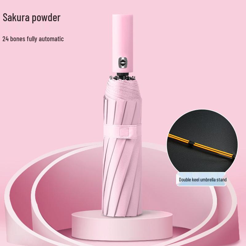 72-Rib Automatic Folding Umbrella for All Weather - Sunshade and Sunscreen for Men, Women, and Students