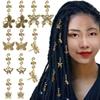 12Pcs Hair Rings for Braids Beard Beads Adjustable Butterfly Metal Braid Clips Cuffs