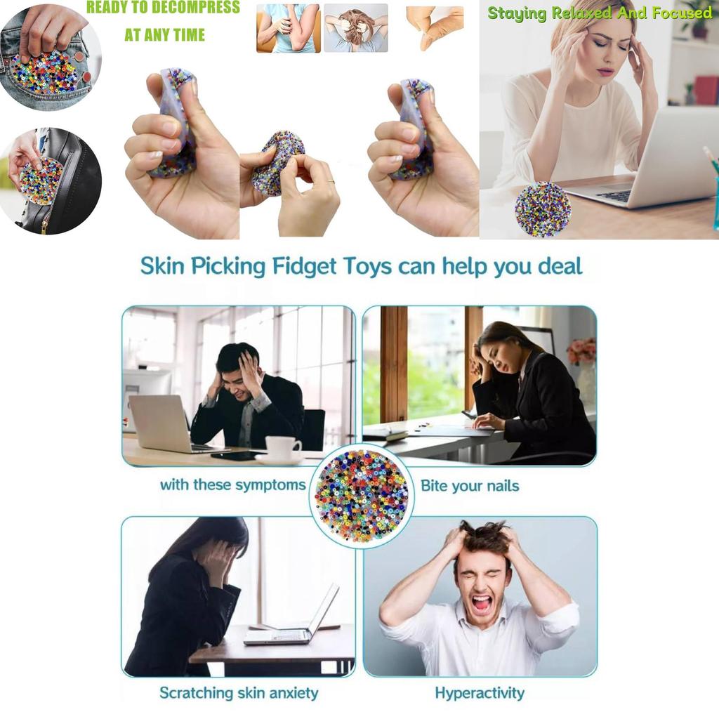 Versatile Skin Picking Fidget Toys Made Of Tpr For Calming Sensory Experience And Stress Reduction