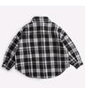 Children's Korean Style Plaid Fleece-Lined Shirt - Autumn/Winter Long Sleeve Cardigan for Boys (2023)
