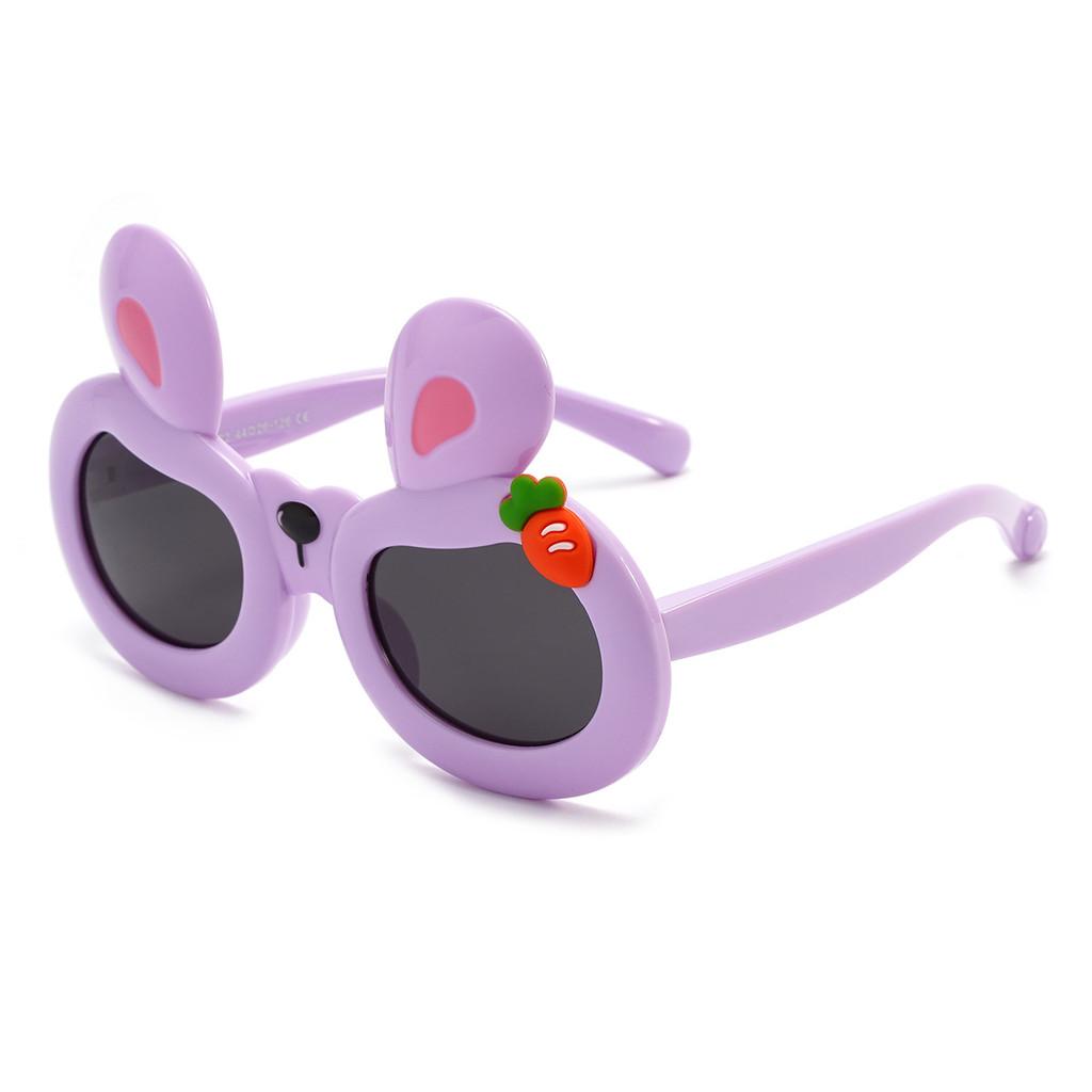 

Childrens Cartoon Sunshade Sunglasses With Polarized Tac Lenses For Outdoor Play And Travel фиолетовый