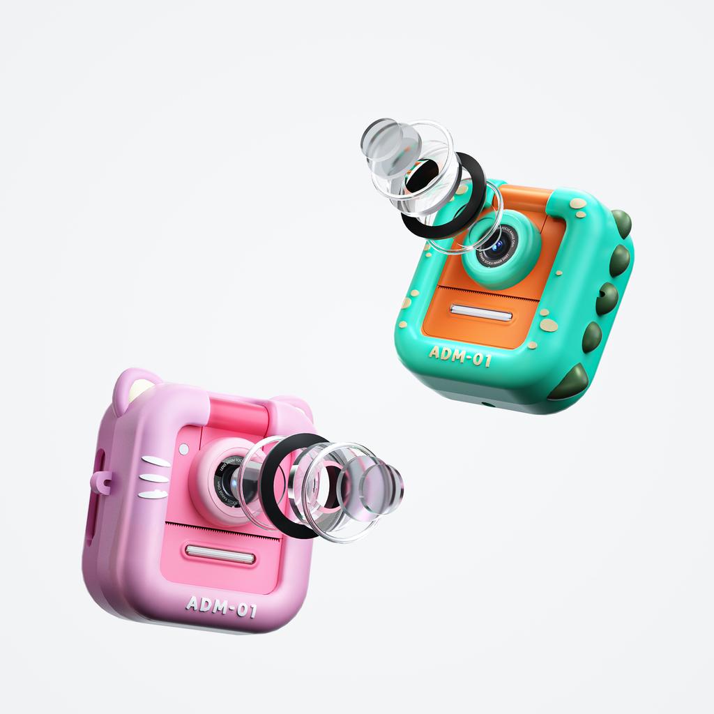 Children Mini Camera 1080P Digital Camera Instant Printing Thermal Printing Camera MP3 32G Memory Card Video
