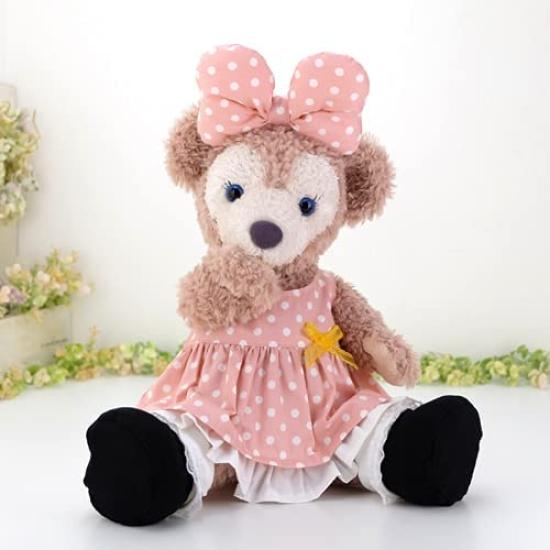 Cushu Cush Duffy and ShellieMay Costume Toy Sold Made In Cute Light Pink Polka Dot and Set (Plush Separately) Japan. Dress, Headband, Petticoat,