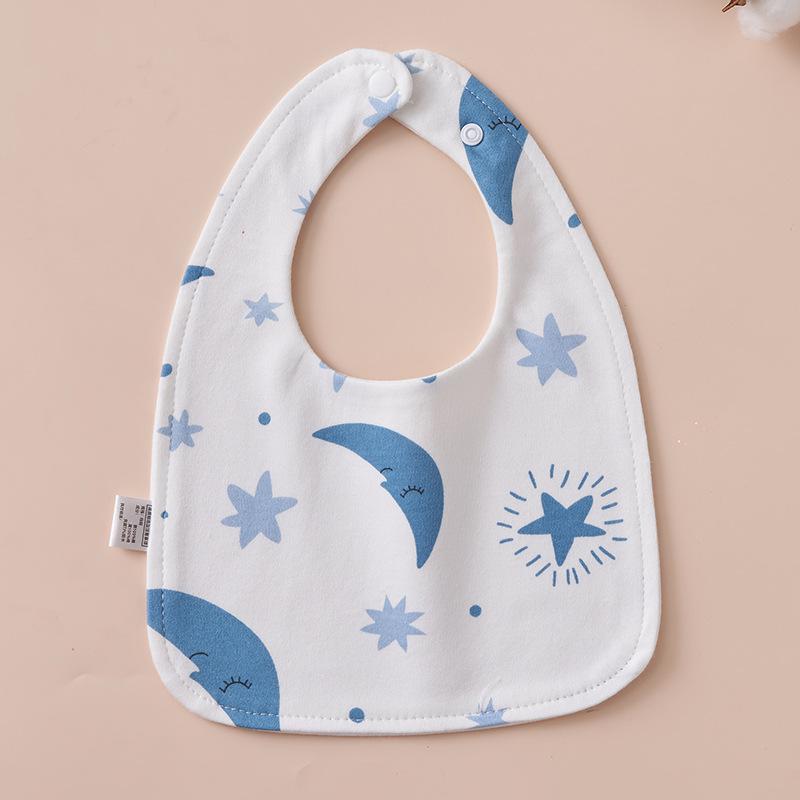 U-Shaped Pure Cotton Bib - Super Soft, Waterproof, Adjustable for Newborns, Ideal for Autumn/Winter