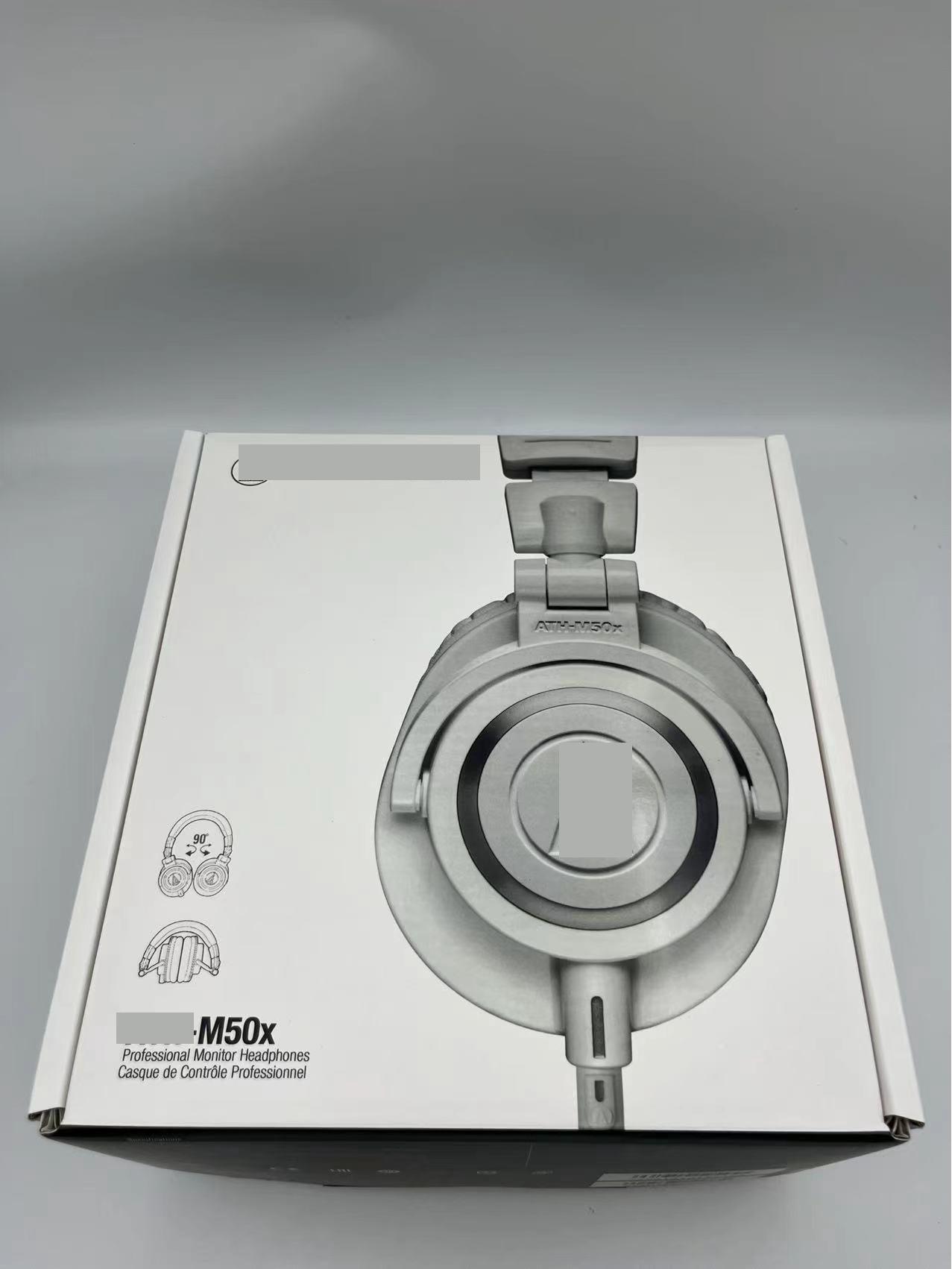 

M50x Профессиональные накладные проводные мониторные наушники со звуком высокой точности для записи и озвучивания. белый