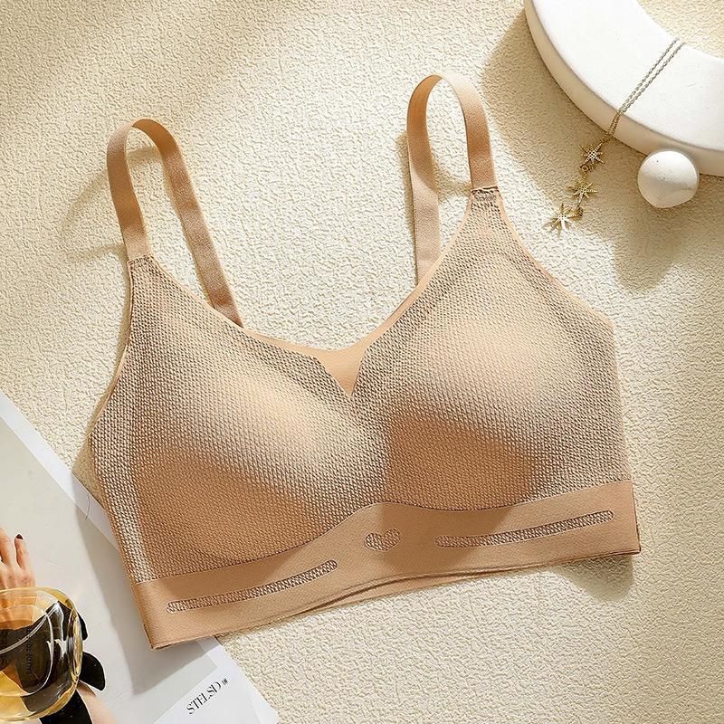 Women Wirefree Push Up Bra Seamless Comfortable Bralette Adjustable Strap