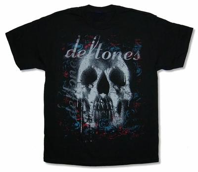 Horror Deftones Skull Print TShirt Unisexs Summer Harajuku Gothic TShirt Summer Boys Girls Street Vintage Loose Hip Hop TShirt