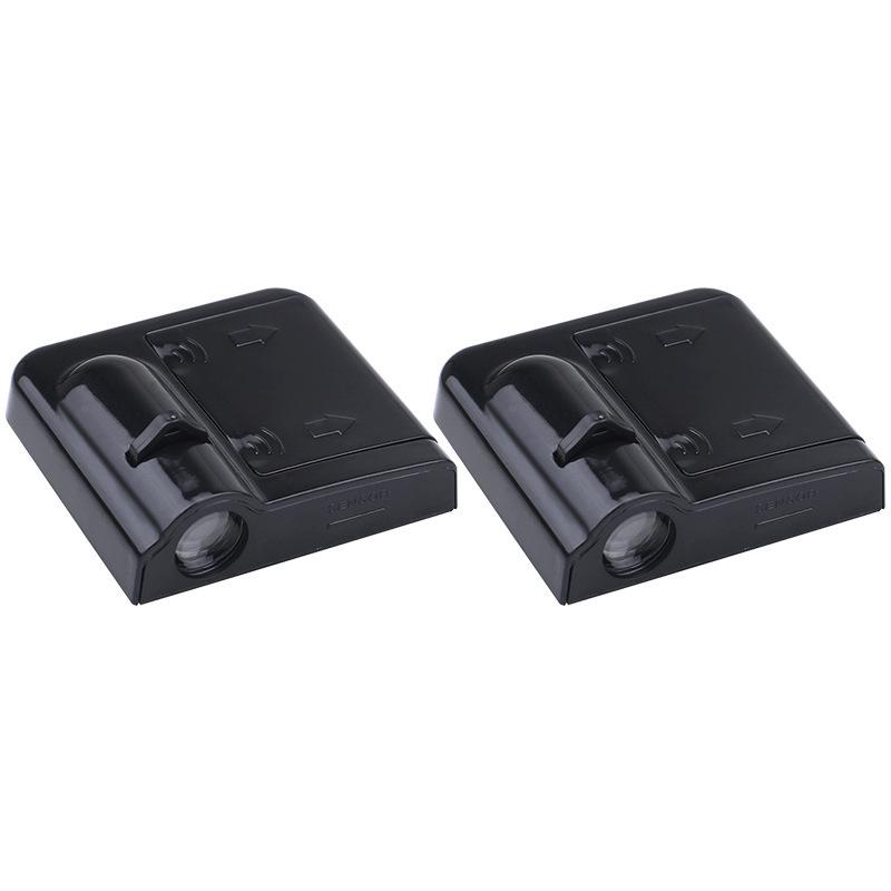 Car Welcome Lights: Wireless Laser Logo Door Lights & LED Ambient Decor