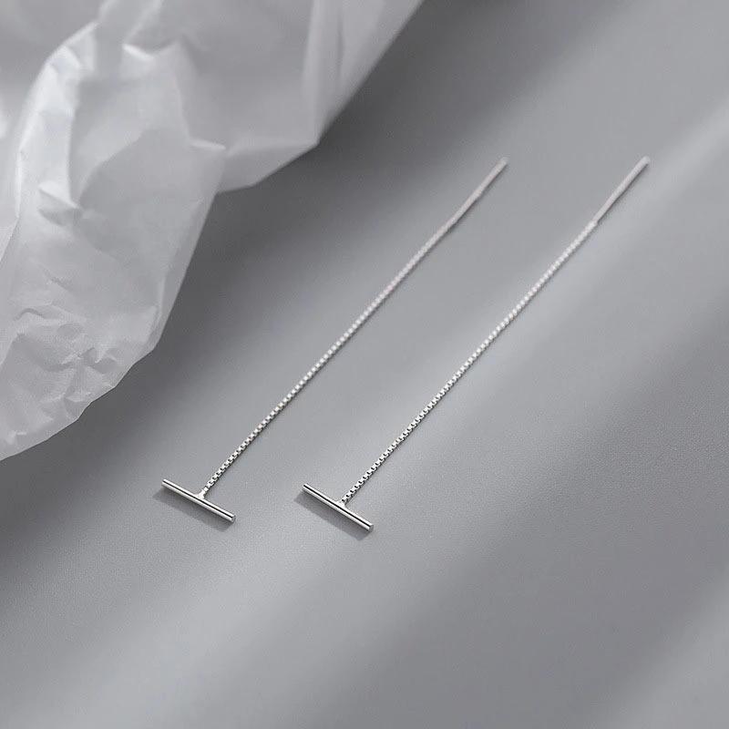 Серьги Foxanry предотвращения аллергии серебряного цвета INS модные очаровательные — фото 3