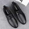 Fashion Genuine Leather Men Business Shoes Fashion Men's Oxford Shoes Lace-Up Male Breathable Casual Shoes Spring Summer  Flats Sneakers