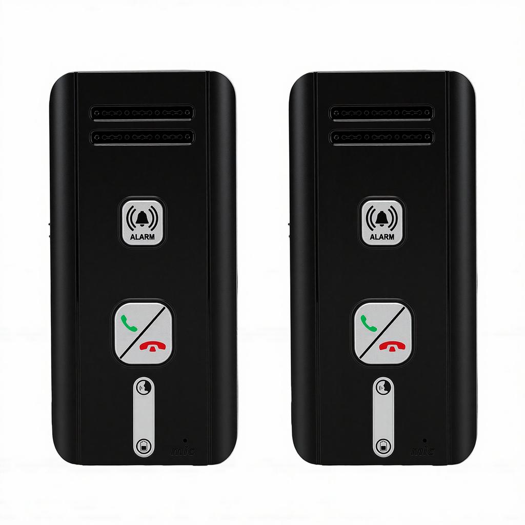Kabelloser Zwei-Wege-Interkom-Pager, Vollduplex, große Reichweite, für den Heimgebrauch, Interkom für ältere Menschen, weiß.