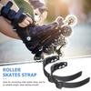 2 Conjuntos Tiras de Fixação para Patins de Rodas Tiras de Patins Inline Fivela de Patins de Hóquei Fácil de Usar Com Parafusos de Grampo Porca Substituição