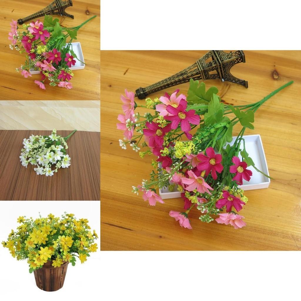 Stunning 28-head Artificial Chrysanthemum Daisy Bouquet For Weddings And Events