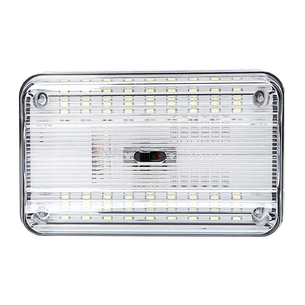 1Pcs Car Reading Light White Rectangular Car Doom Light Roof Ceiling Lamp Bulb 36 Led Auto Interior Light
