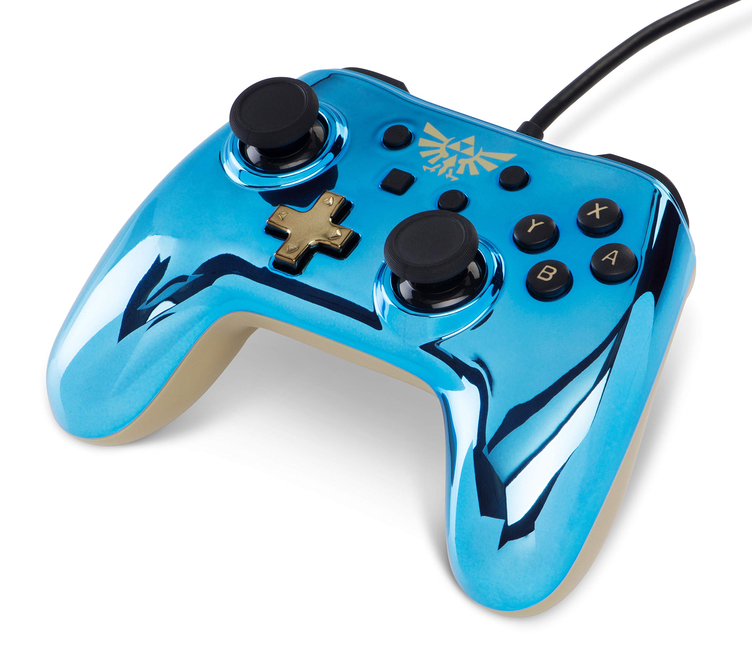 

PowerA Wired Controller for Nintendo Switch Wild Controller The Legend of Zelda Chrome Zelda Blue Metal Product