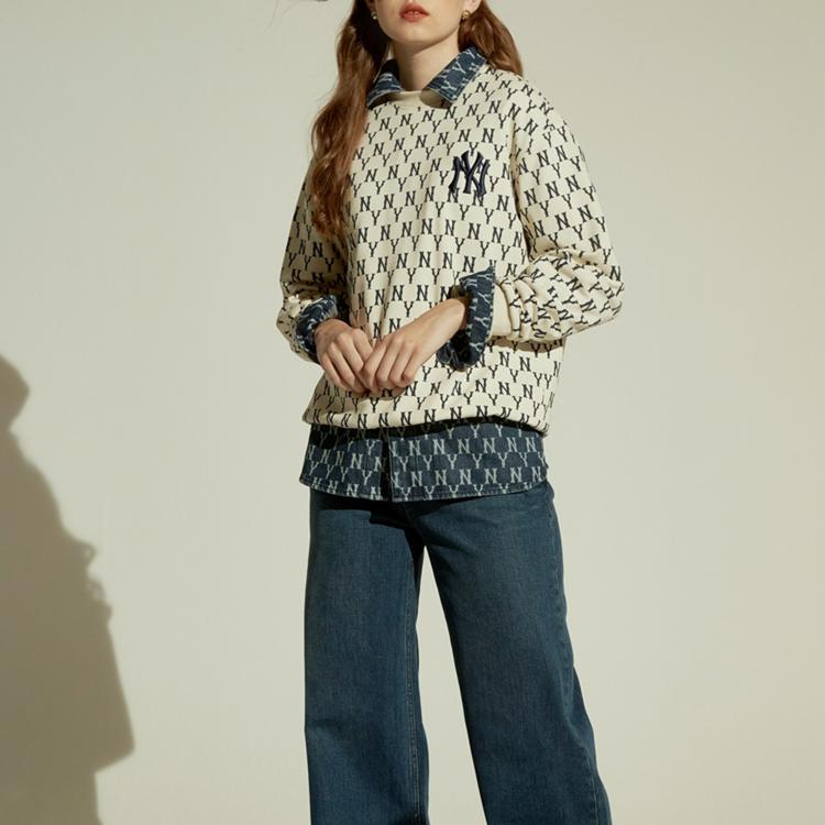 MLB Vintage Floral Crewneck Sweatshirt Unisex sweatshirt 31MTM2041-50I
