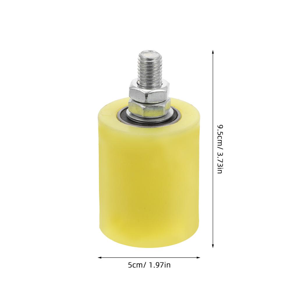 4Pcs Nylon Slide Gate Roller with Stable Bolt Fixation Low Noise Smooth Rolling for Yard Gate Indoor Room Door Garage Door