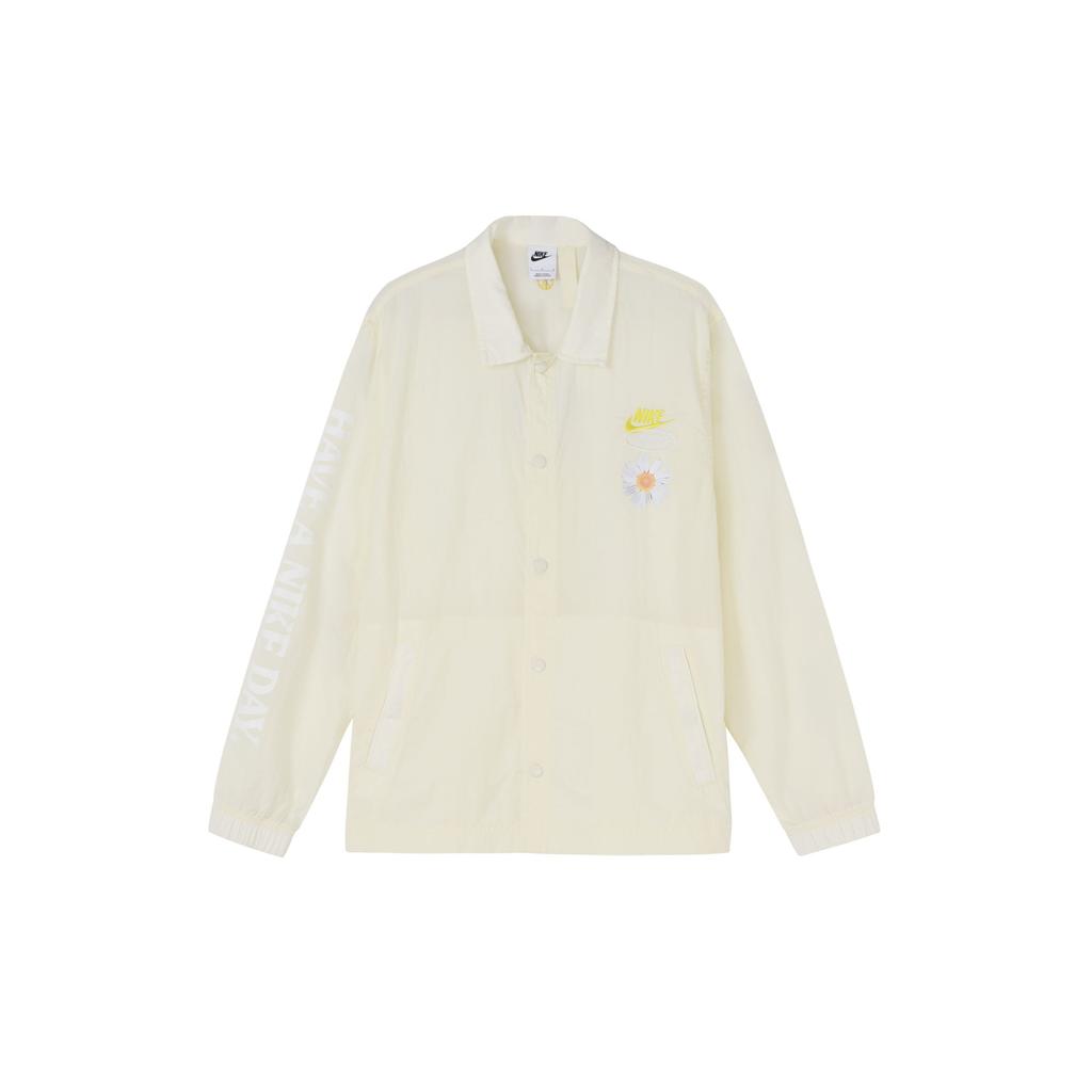 Nike Vintage Embroidered Daisy Logo Long Sleeve Shirt Men Tops Coconut-Milk DM5056-113