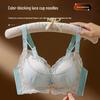 Lace Cross-Strap Bra for Enhanced Bust and Lift, Prevents Sagging, Ideal for Small Breasts