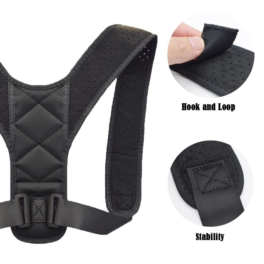 Non-Toxic Back Posture Correction Belt Hunchback& Corrector Adult Men And Women Sitting Posture& Correction Belt Shoulder Straight Back&&