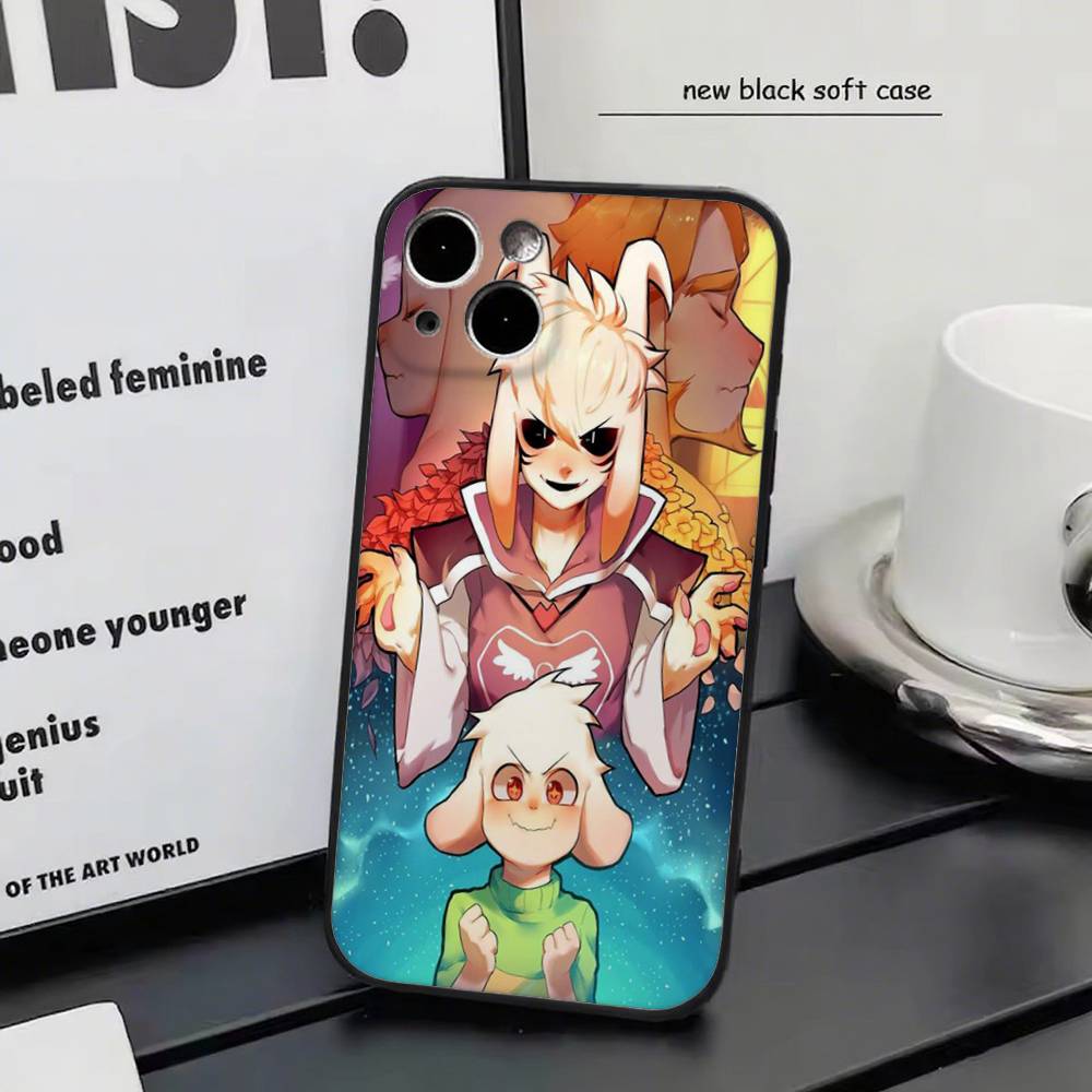 

Undertale For iPhone 17 air 16 15 14 13 12 11 Pro Black Soft Cover Phone Case iphone 12 Pro Max