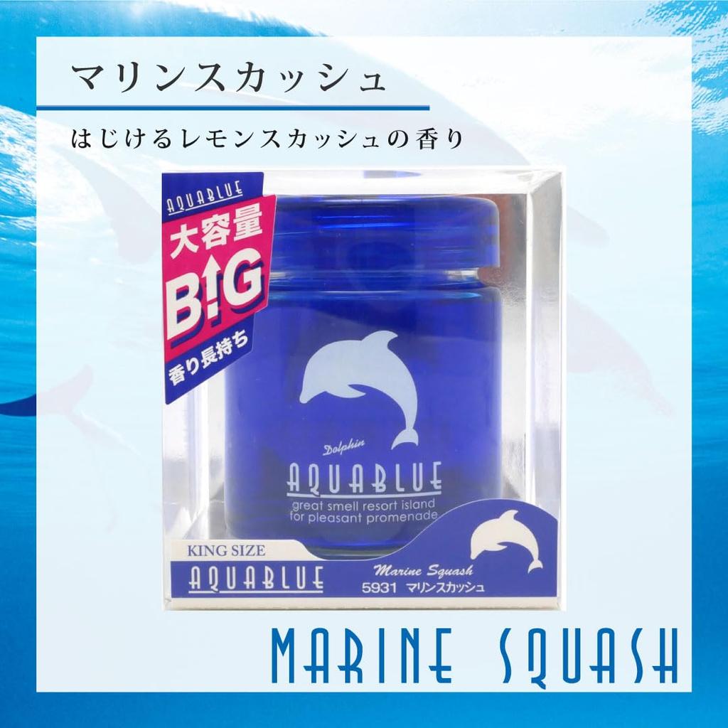 Oficiální auto Poppy King Size Akvamarínově modrý Osvěžovač vzduchu do auta Sada 4 kusů Vyrobeno v Japonsku Diamond Chemical [Marine Squash]