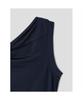 Anggae Unbalanced Mini Dress Navy
