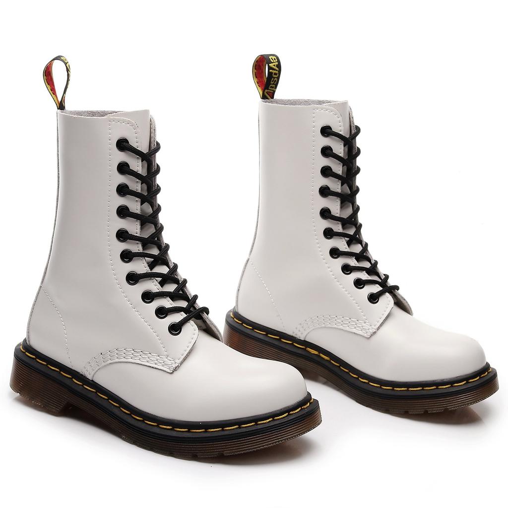 Versatile and Versatile 1490 Tooling Boots Women's 10-hole British Style Couple Short Boots Men's and Women's Leather Boots Round Head Trend Euro