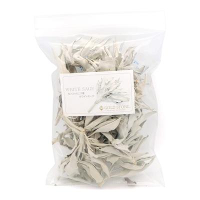 Sauge blanche avec branches de sauge blanche de Californie, grappe, non triée, 50g, sans pesticides,