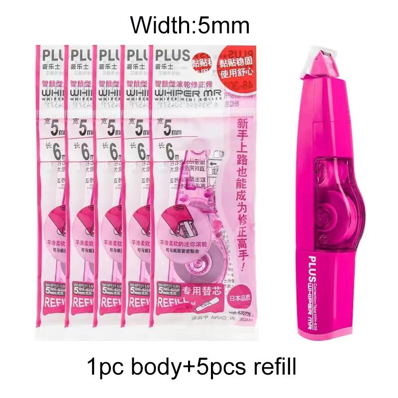 6M PLUS Correction Tape Replaceable Refills Stationery Correction Tool White Out Correction Students Gift Office School Supplies