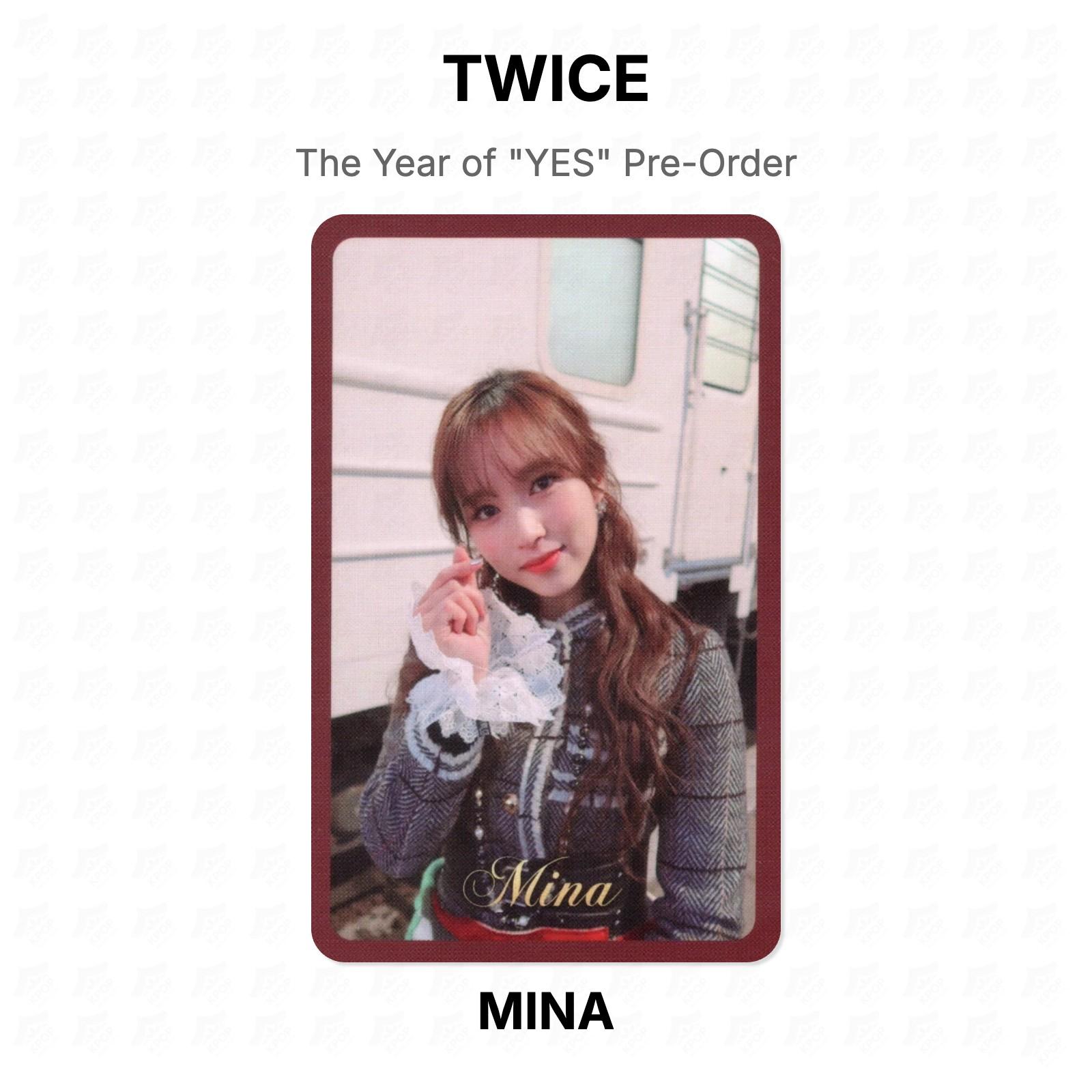 TWICE The Year of YES Pre-Order Official Photocard MINA