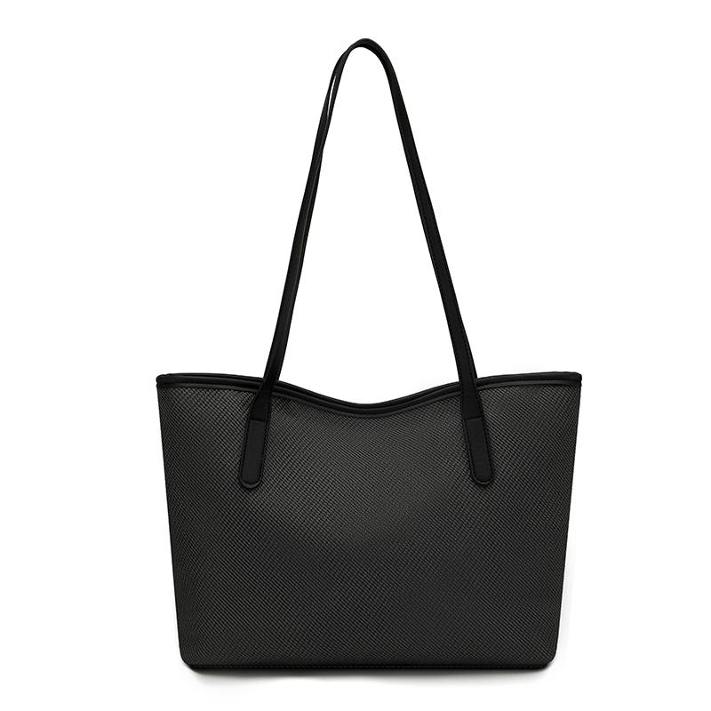 Large Capacity Handbag Women's Color Contrast Shoulder Underarm Bag Commuter Tote Bag