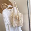 Fashion woven portable tote bag women's bag summer hollow foreign style shoulder bag casual armpit bag