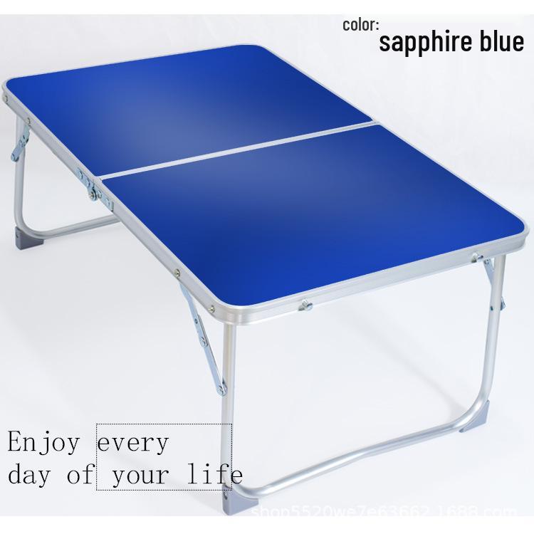 Portable Folding Camping Table: Lightweight Laptop & Snack Bed Desk