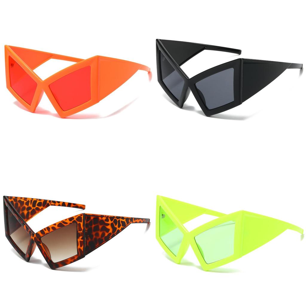 Black Full Frame Cat Eye Sunglasses With Uv400 Protection For Outdoor Travel And Stylish Occasions