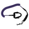 7mm 10Ft Surfing Foot Rope Adjustable Elastic TPU Surfboard Leg Straps Stand Up Paddle LeashPurple
