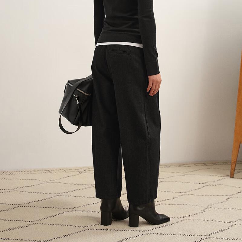 LESS 2025 Winter Fashion Casual Cropped Denim Jeans